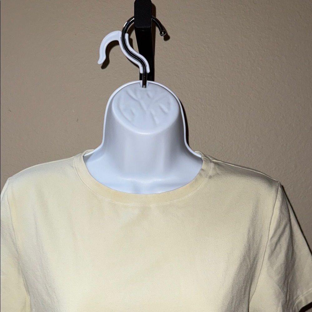 SKIMS Bone Short Sleeve Cotton Jersey Tee Women’s Size XL - Picture 2 of 7